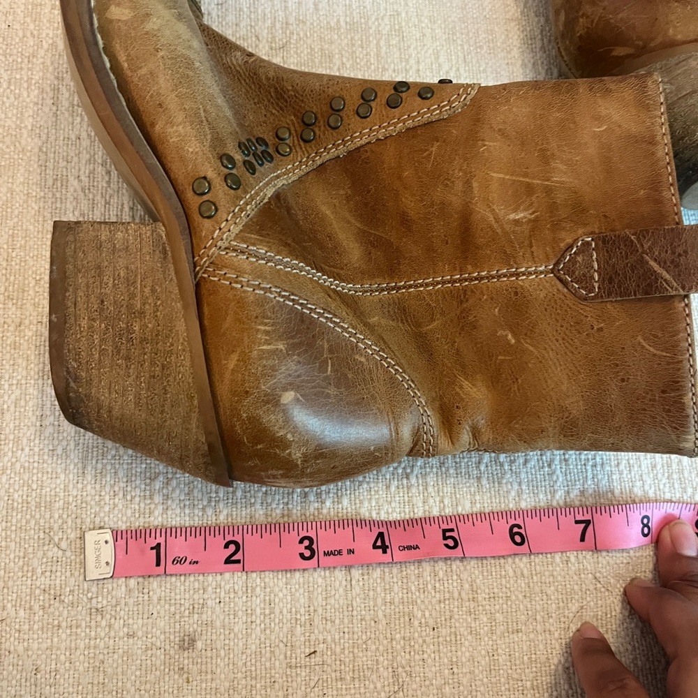 Western Penny Loves Kenny “Studly Do Right” Women’s Ankle Zip Boots Size 6M USA - Picture 6 of 6